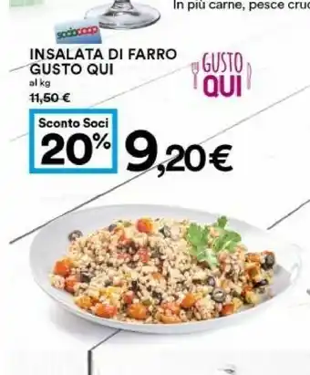 Coop Gusto Qui Insalata Di Farro offerta