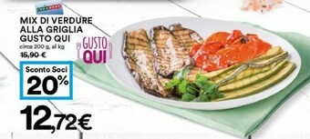Coop Gusto Qui Mix Di Verdure Alla Griglia offerta