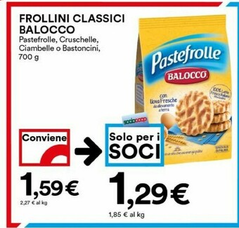 Coop Balocco Pastefrolle 700 G(ml) offerta