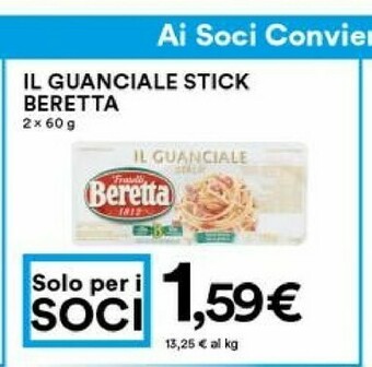 Coop Beretta Il Guanciale Stick 120 G(ml) offerta