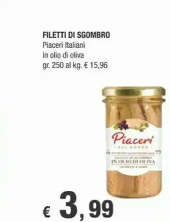 Piaceri Italiani Filetti Di Sgombro