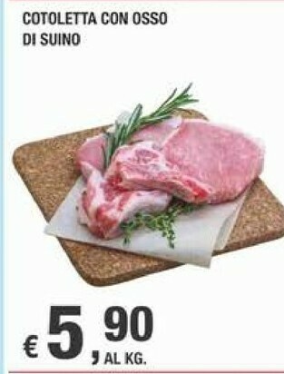 Crai Cotoletta Con Osso Di Suino offerta