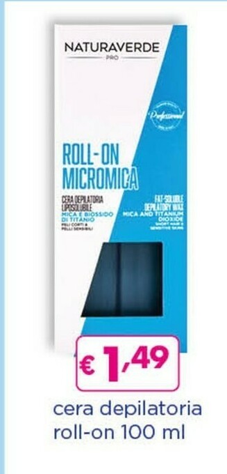 Acqua & Sapone Naturaverde Cera Depilatoria Roll-on offerta