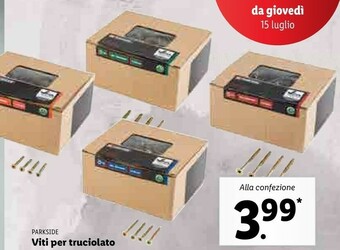 Lidl Parkside Viti Per Truciolato offerta