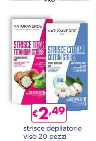 Acqua & Sapone Naturaverde Strisce Depilatorie Viso offerta