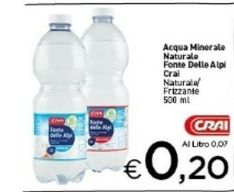 Crai Crai Fonte delle Alpi - Acqua Minerale Naturale 500 g(ml) offerta