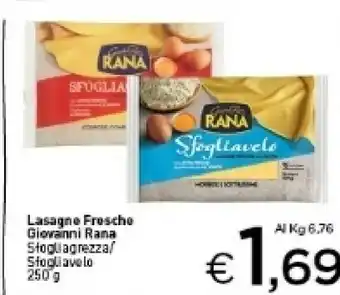Crai Giovanni Rana Lasagne Fresche Stogliagrezza offerta