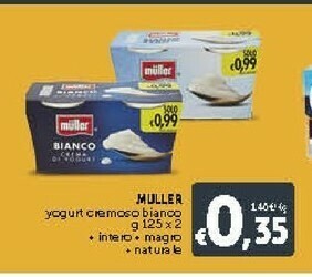 Deco Supermercati Muller Yogurt Cremoso Bianco Intero offerta