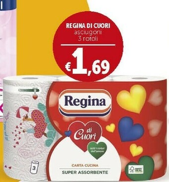 Deco Supermercati Regina Di Cuori Asciugoni 3 Rotoli offerta