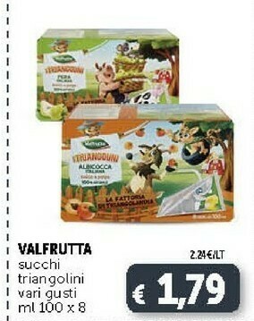 Deco Supermercati Valfrutta Succhi Triangolini offerta