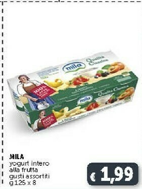 Deco Supermercati Mila Yogurt Intero Alla Frutta Gusti Assortiti 1000 G(ml) offerta