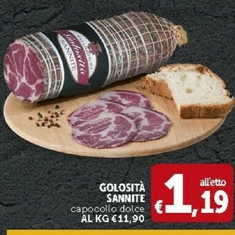 Deco Supermercati Golosita Sannite Capocollo Dolce offerta