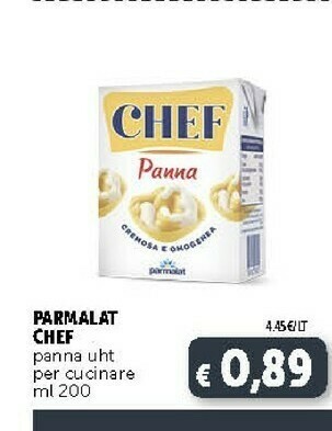 Deco Supermercati Parmalat Chef Panna Uht Per Cucinare offerta