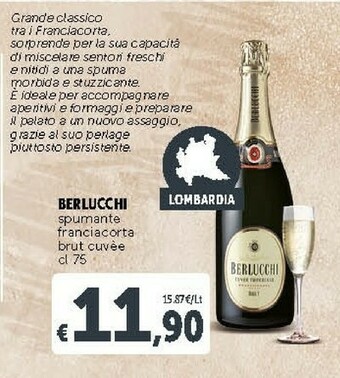 Berlucchi Spumante Franciacorta Brut Cuvee