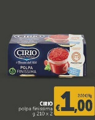 Deco Supermercati Cirio La Finissima Polpa offerta