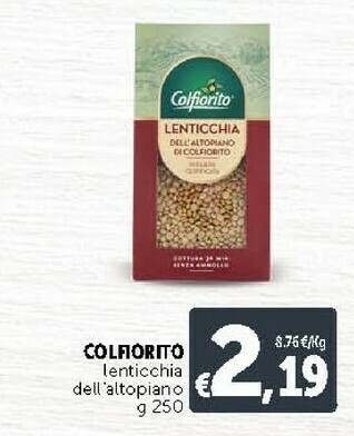 Deco Supermercati Colfiorito Lenticchia Dell'altopiano 250 G offerta