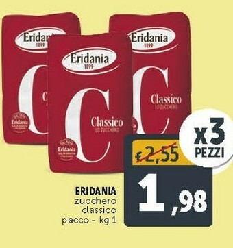 Deco Supermercati Eridania Zucchero Classico Bustine 1000 G(ml) offerta