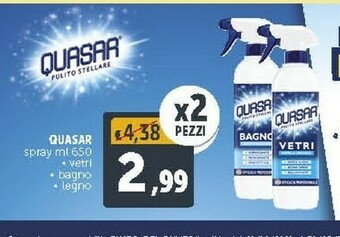 Deco Supermercati Quasar Spray Vetri/ Bagno/ Legno 650 Ml offerta
