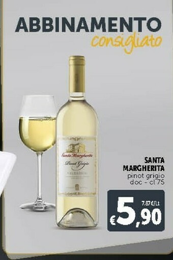 Deco Supermercati Santa margherita Pinot Grigio Doc Cl 75 offerta