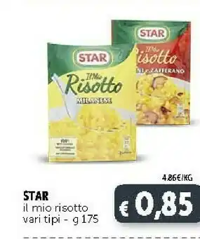 Deco Supermercati Star I Risotti Milanese 175 G(ml) offerta