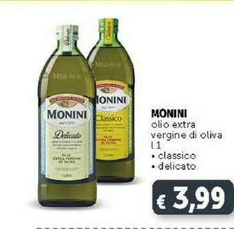 Deco Supermercati Monini Olio Extra Vergine Di Oliva Delicato 1000 G(ml) offerta