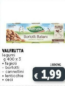 Deco Supermercati Valfrutta Borlotti Italiani Lavorati Freschi offerta
