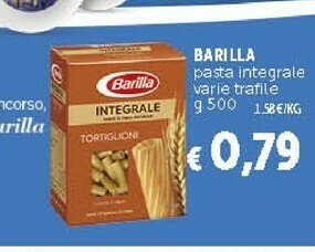 Deco Supermercati Barilla Integrale Tortiglioni 500 G(ml) offerta