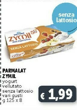 Parmalat Zymil Yogurt Vellutato Senza Lattosio 125 G