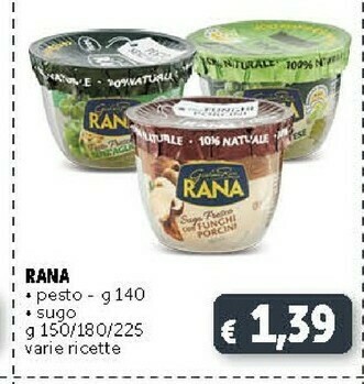 Deco Supermercati Rana Giovanni - Pesto Alla Genovese 140 G(ml) offerta