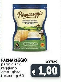 Deco Supermercati Parmareggio Parmigiano Reggiano Grattugiato Fresco offerta
