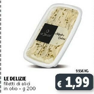 Deco Supermercati Le delizie Filetti Di Alici In Olio 200 G offerta