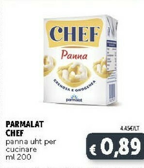 Deco Supermercati Parmalat Panna Chef 200 G(ml) offerta