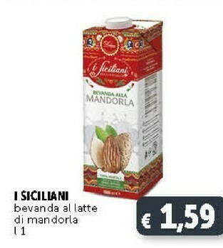 Deco Supermercati I siciliani Bevanda Al Latte Di Mandorla 1 L offerta