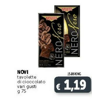 Deco Supermercati Novi Tavolette Di Cioccolato Nero Nero 75 G offerta