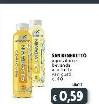 Deco Supermercati San Benedetto Ready To Go Aquavitamin Gusto Arancia 400 G(ml) offerta