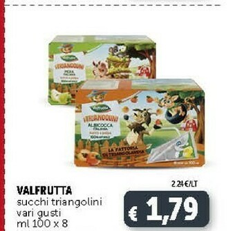Deco Supermercati Valfrutta I Triangolini Pera Succo E Polpa offerta