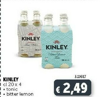 Kinley Tonic/ Bitter Lemon 20 Cl