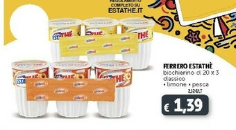 Deco Supermercati Ferrero EstaThè Limone Bicchierino 600 G(ml) offerta