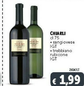 Chiarli Sangiovese Igt/ Trebbiano Rubicone Igt 75 Cl