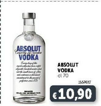 Absolut Vodka Cl 70