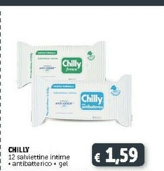 Chilly 12 Salviettine Intime Antibatterioo/ Gel