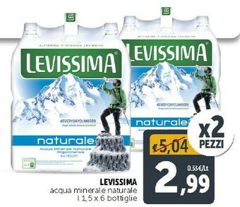 Deco Supermercati Levissima Acqua Minerale Naturale offerta