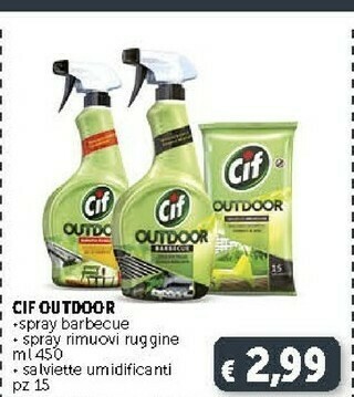 Deco Supermercati Cif Outdoor Spray Barbecue offerta