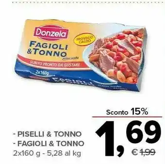 Todis Donzela Piselli & Tonno/Fagioli & Tonno offerta