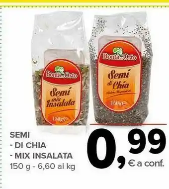 Todis Semi Di Chia/Mix Insalata offerta