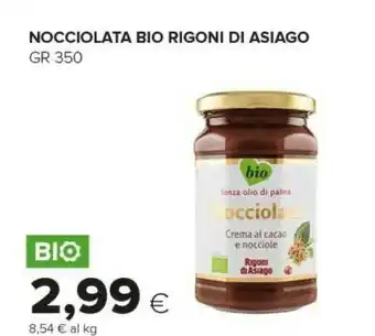 Tigre Asiago Crema al cioccolato offerta