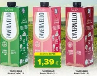 Tigre Tavernello Vino offerta