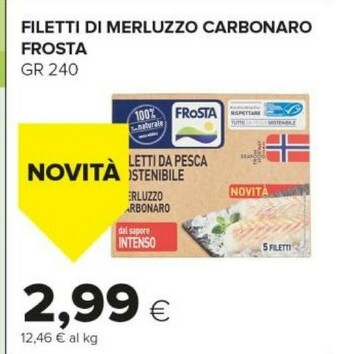 Tigre Frosta Filetti di merluzzo offerta
