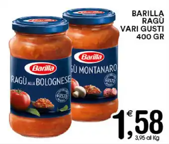 Gecop Barilla Ragù Vari Gusti 400gr offerta
