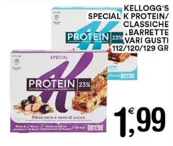 Gecop Kellogg's Special K Protein/Classiche Barrette Vari Gusti 112/120/129gr offerta